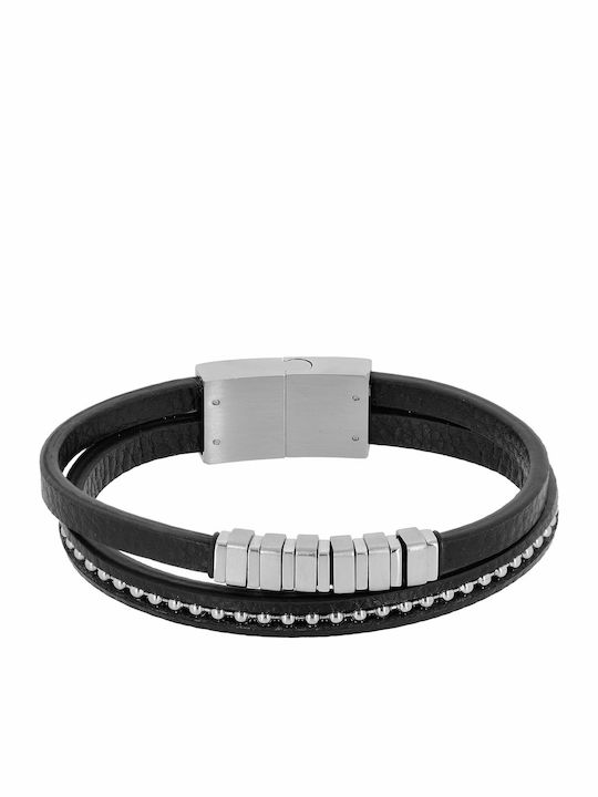 Visetti Herren Lederarmband 21cm