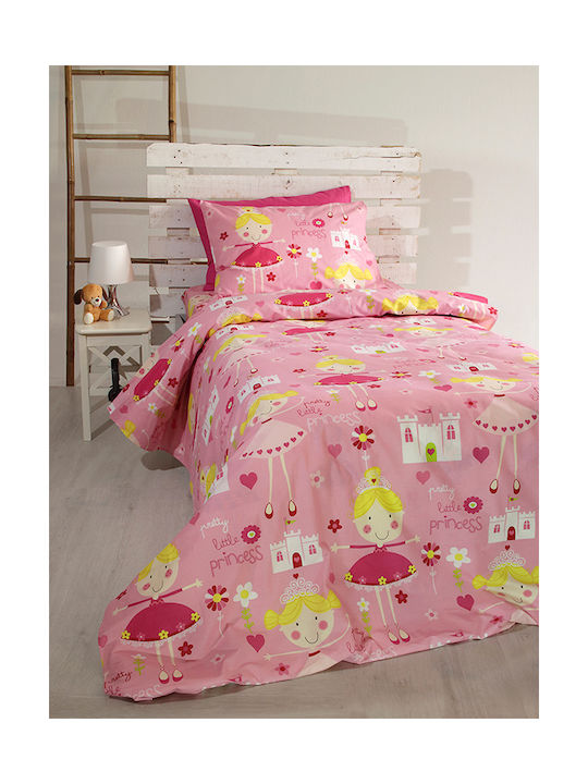 Sunshine Cotton Feelings Kids Duvet Cover Double Cotton Pink 200x265cm 012-9-14