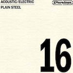 Dunlop Single Steel String for Acoustic Guitar / Electric Guitar Single Plain Steel .016"