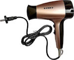 Kemei KM-6836 Travel Hair Dryer 1800W KM-6836 Bronze