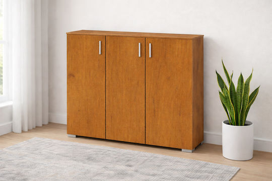 Holz Schuhschrank 24 Walnut 100x36x92cm