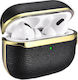 iCarer Electroplating Θήκη Δερματίνης σε Χρυσό χρώμα για Apple AirPods Pro