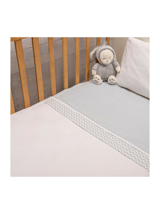 abo Decke Kinderbett Carrot Waffel Grün 100x150cm