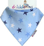 Dribble Ons Stars Bandana Fabric with Button Blue