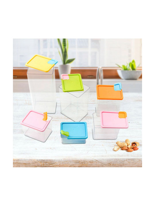 Gem Lunch Box Plastic Multicolour Suitable for for Lid for Microwave Oven 12pcs