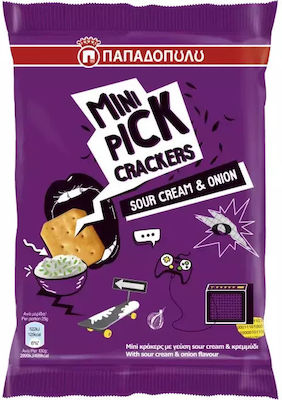 Παπαδοπούλου Crackers Mini Pick Sour Cream 1x70gr