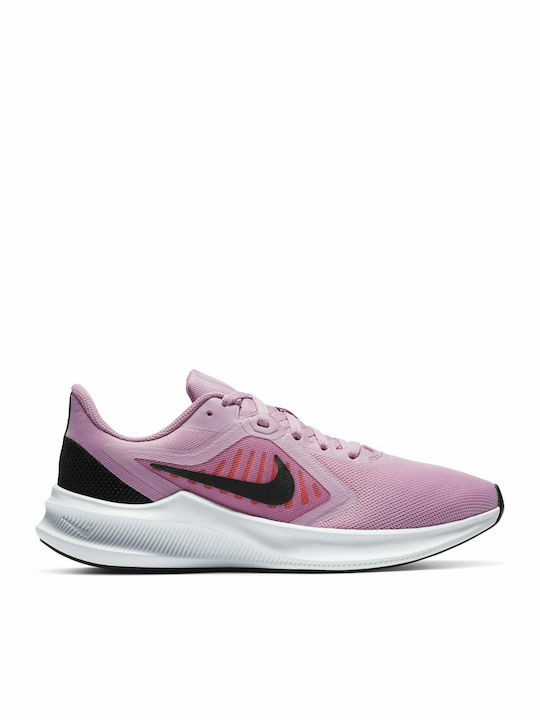Nike Downshifter 10 Γυναικεία Αθλητικά Παπούτσια Running Beyond Pink / Black / Flash Crimson