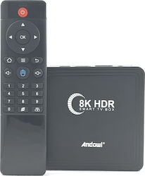 Andowl TV Box Q8K 8K UHD με WiFi USB 3.0 4GB RAM και 64GB Αποθηκευτικό Χώρο με Λειτουργικό Android 10.0
