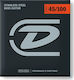 Dunlop Stainless Steel Bass Σετ Χορδών Stainless Steel Μπάσου 45 - 100"