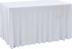 vidaXL Capac de masă Alb 243x74cm 2buc