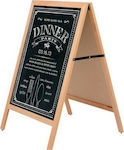 M&T Displays Floor Chalk Board 78x60cm