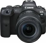 Canon EOS R6 Mirrorless Φωτογραφική Μηχανή Kit (RF 24-105mm F4-7.1 IS STM) Μαύρη