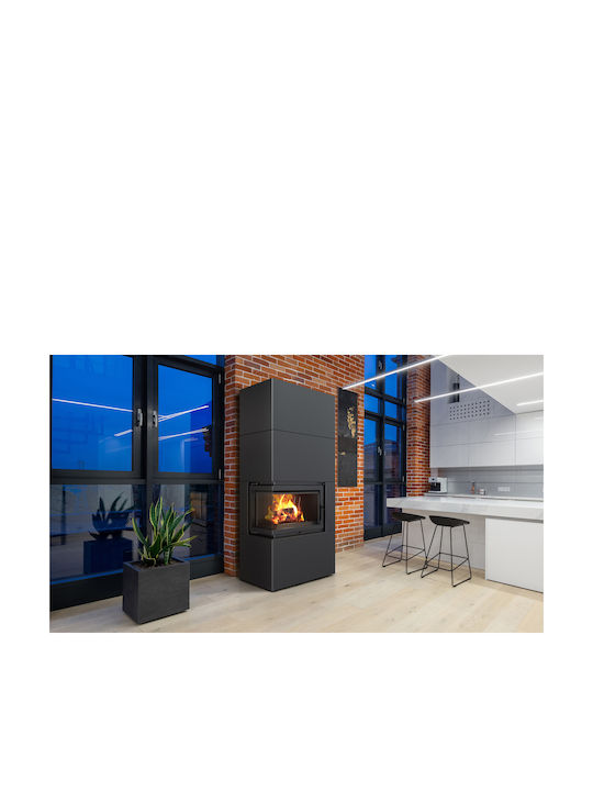 Kratki Simple Box L S Wood Fireplace Insert wit...