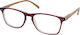 Eyelead Ε213 Reading Glasses +3.50 in Burgundy color Ε 213