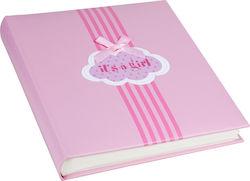 The Paper Box Kid Photo Album It’s A Girl 40 Lawn Rake Ροζ with Rice Paper 29x32εκ.