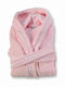 Down Town Home Kinderbademantel 02 Rosa mit Kapuzen-