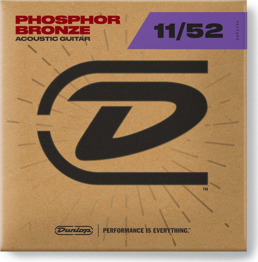 Dunlop Set Corzi Pentru Chitară Acustică Fosfor Bronz 11 - 52