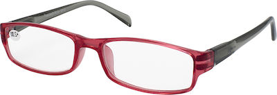 Eyelead E182 Lesebrille +2.50 in Rot Farbe E182 E 182