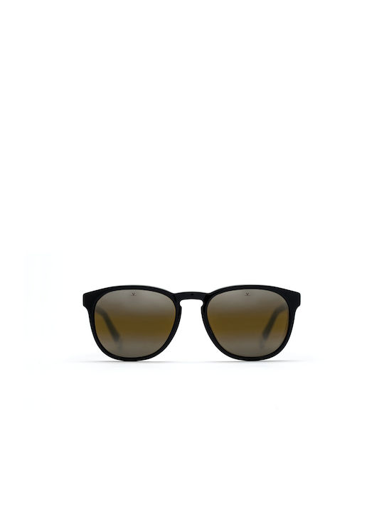 Vuarnet District 1622 Men's Sunglasses with Black Plastic Frame and Brown Mirror Lens VL162200187184