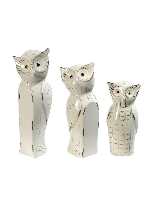 Artekko Decorative Owl Ceramic 11.43x11.43x35.56cm 1pcs