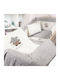 Dimcol Duvet Crib Cotton Αστέρι 124 White 100x140cm