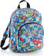 Kukuxumusu Motomix School Bag Backpack Kindergarten Blue
