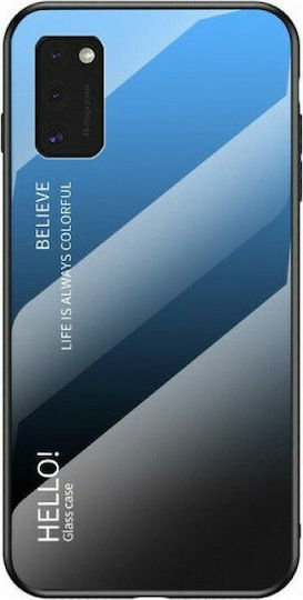 Hurtel Gradient Glass Umschlag Rückseite Kunststoff Blau (Galaxy A41)