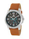 Marea Watch Chronograph Battery with Brown Leather Strap B41260/2