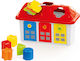 Dolu Παιχνίδι Ταξινόμησης Σχημάτων Shape Sorter Happy House with Lockable Doors για 12+ Μηνών