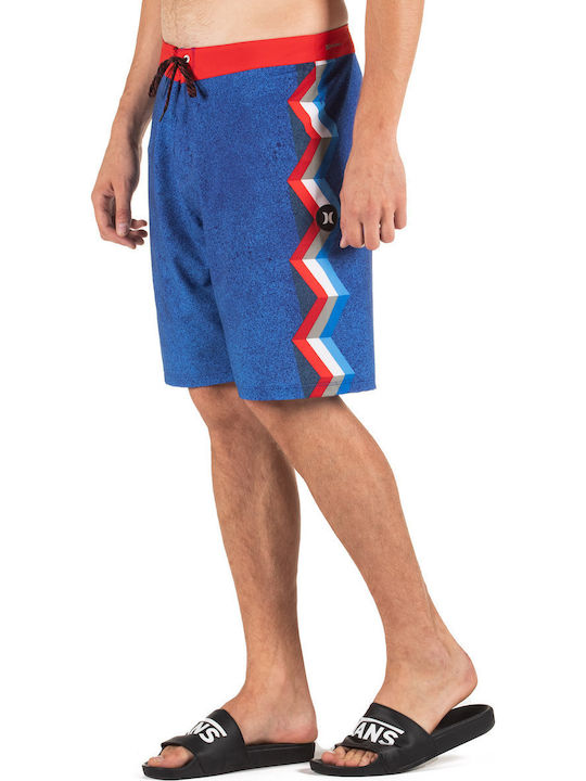 Jjf6 Ornamental Men's Swimwear Bermuda Blue with Patterns