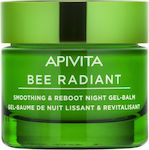 Apivita Bee Radiant White Peony & Patented Propolis Hidratantă & Anti-îmbătrânire Balsam Pentru Față Noapte cu Acid Hialuronic 50ml