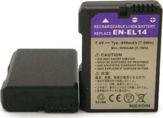 Fujicell Kamera Batterie EN-EL14 Lithium-Ionen (Li-Ion) Kompatibel mit Nikon