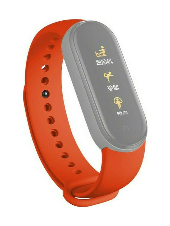 Armband Silikon mit Pin Orange (Mi Smart Band 5/Mi Smart Band 6)