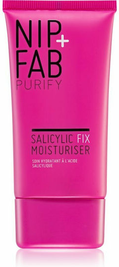 Nip+Fab Purify Salicylic Fix Light Ενυδατική Κρέμα Προσώπου Νυκτός κατά της Ακμής με Υαλουρονικό Οξύ 40ml