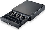 Quorion C4141 (9V) Cash Drawer with 8 Coin Slots and 4 Slots for Bills 41.5x41x10cm