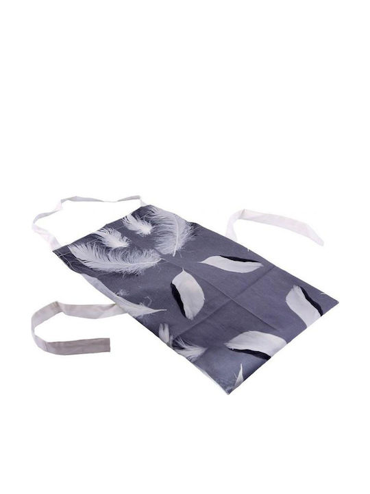 Espiel Federn Küchenschürze Gray 85x70cm HEM210 1Stück