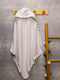 abo Baby Bath Towel Hooded Cookie White 75x75cm