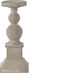 Artekko Candle Holder Stone Grey 15x15x36cm 1pcs