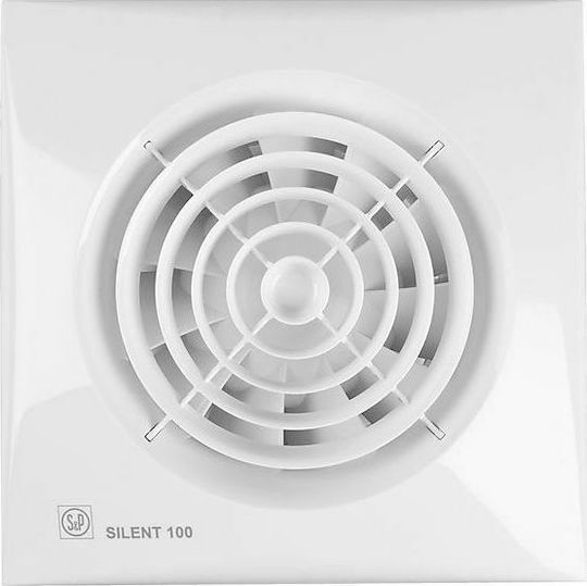 S&P Silent Wall-mounted Ventilator 150mm White