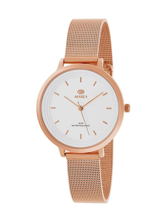 Marea Uhr mit Rose Gold Metallarmband B41197/14