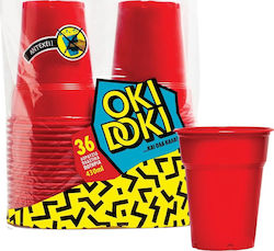Πλαστικά Θράκης Oki Doki Ποτήρι μιας Χρήσης 430ml 36τμχ