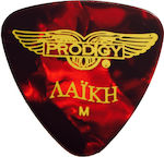 Prodigy Picks für Bouzouki Λαϊκή Medium Rote Perle Dicke 0.71mm Set 12Stück