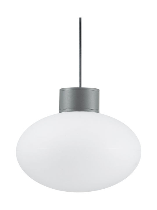 Ideal Lux Clio MSP1 Outdoor Hanging Ceiling Light E27 in Gray Color 136073