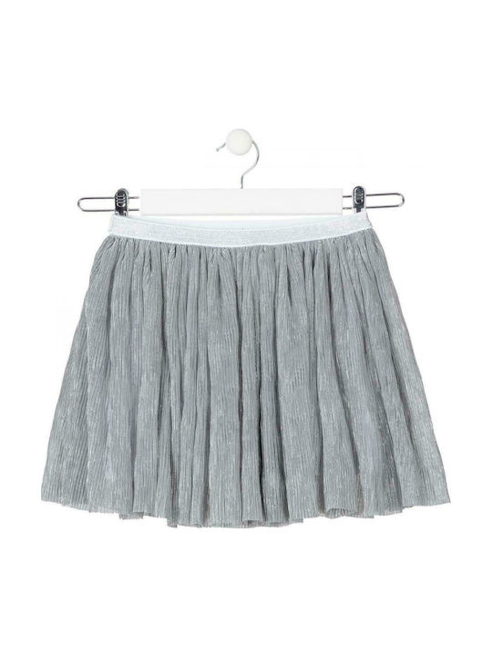 Losan Kids Pleated Skirt Silver