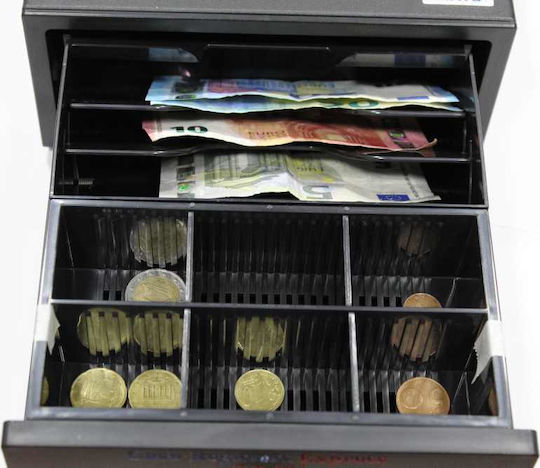 TE Tameiaki Express MINI 205 Cash Drawer with 6 Coin Slots and 3 Slots for Bills 20.5x30x10cm