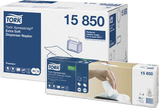Tork Xpressnap Χαρτοπετσέτα Λευκή (200τμχ x 40συσκ.)