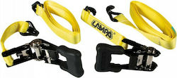 Lampa Car Luggage Strap with Ratchet Yellow 500x3.5cm 2pcs