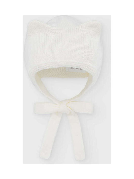 Mayoral Kids Beanie Knitted White