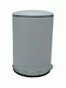 Marva Metallic Bathroom Basket Soft Close 5lt White