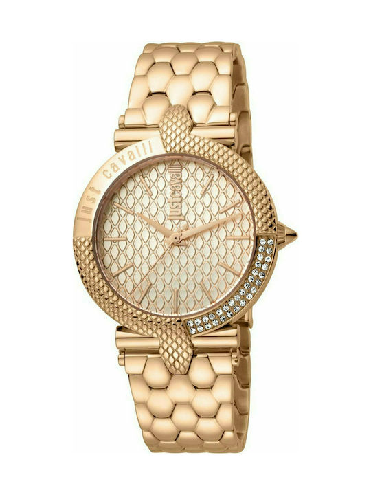 Just Cavalli Watch with Pink Gold Metal Bracelet JC1L105M0095